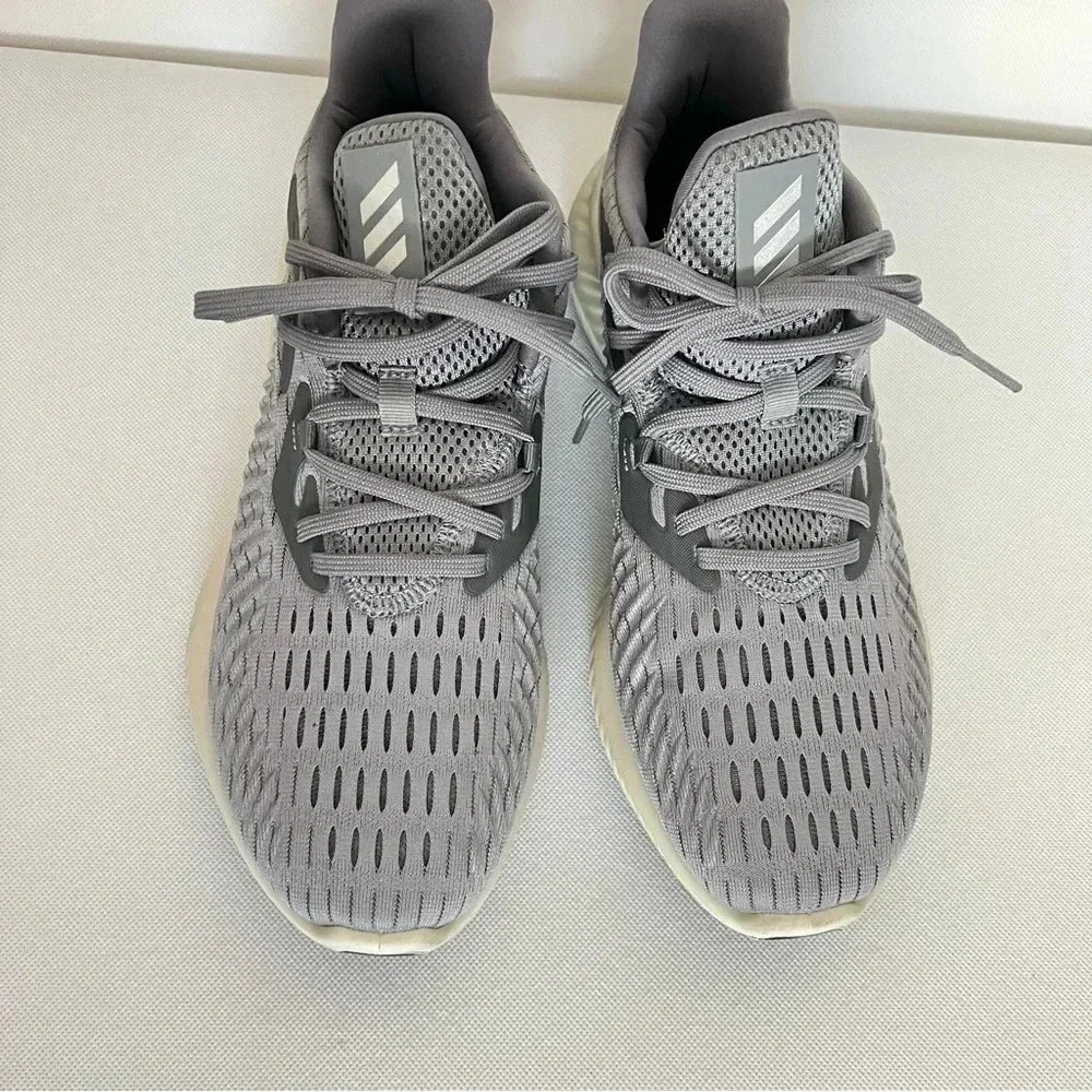 Adidas Alphabounce Gray Running Shoes Sneakers Size 8.5 Style EF1229 Mesh